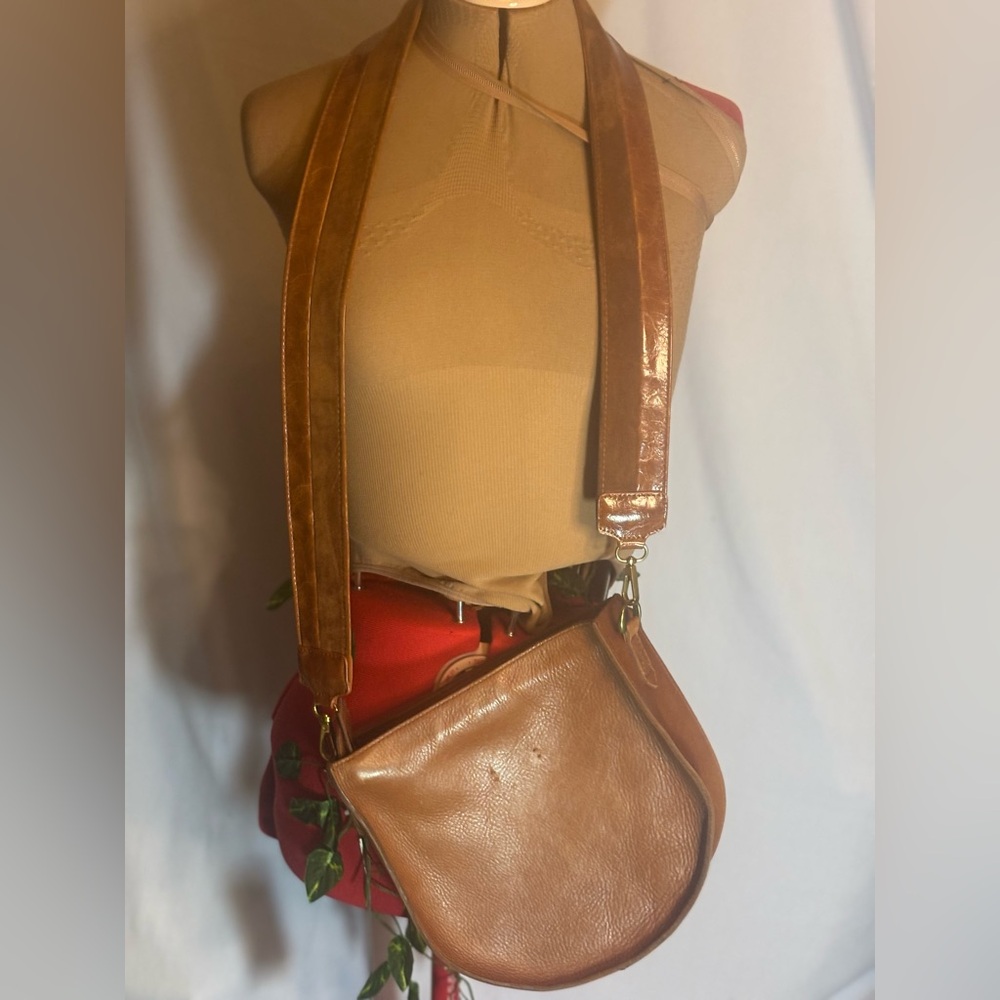 Madewell Brown Leather Crossbody Saddle Bag